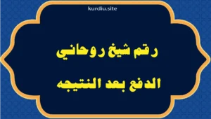 رقم شيخ روحاني الدفع بعد النتيجه
